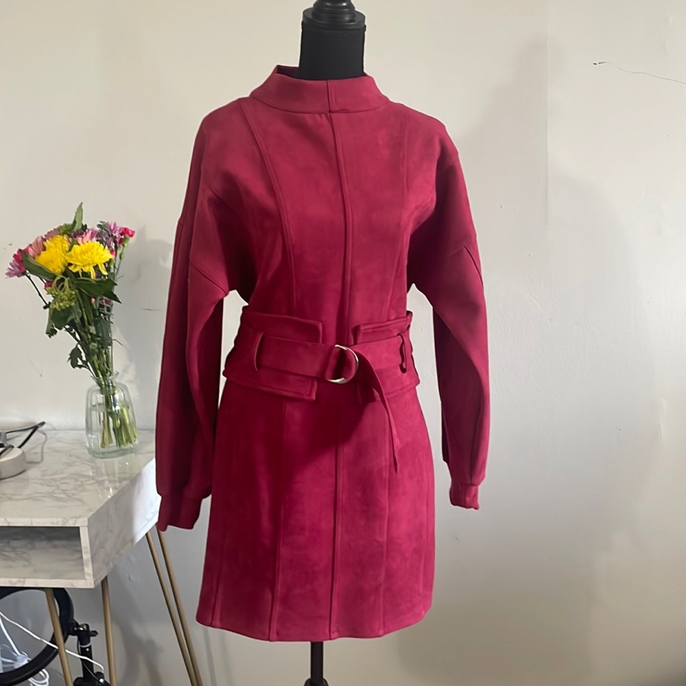 Fashion nova X Cardi B suede dress